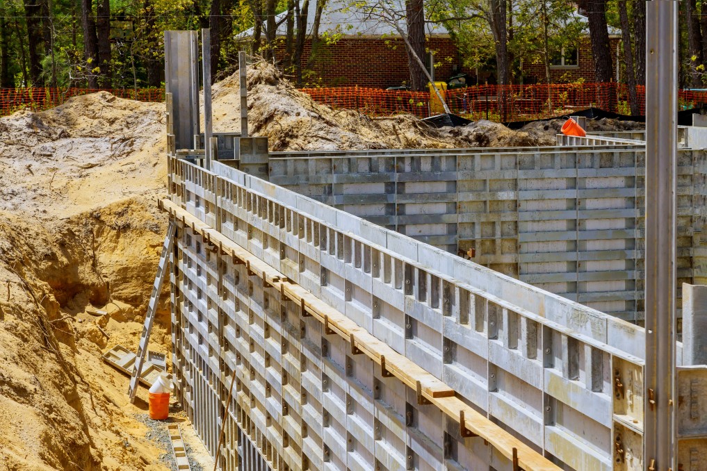 coffrage en aluminium dans la construction d’une maison 